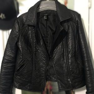 Faux leather jacket